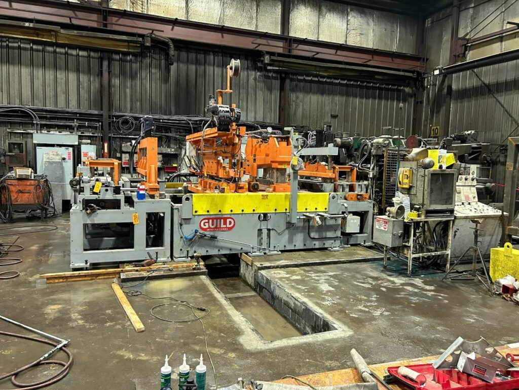 Installing Shear at Steel Mill